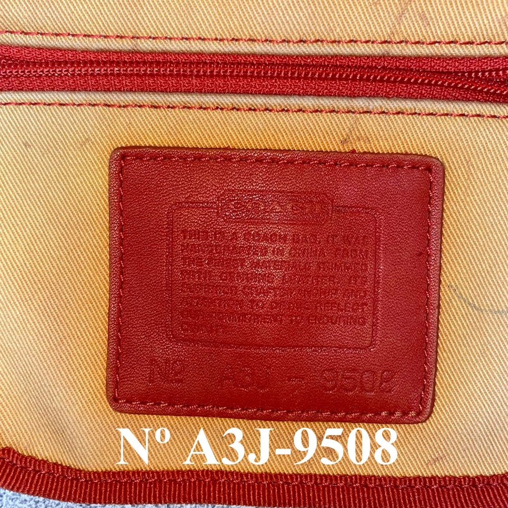 Coach Vintage Cream/Khaki Multi Small Shoulder Bag GUC - Picture 10 of 15